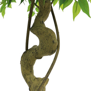 English Elm 6ft Artificial Ficus Banyan Tree Silk Foliage Realistic Trunk Indoor Decor W2945P458732