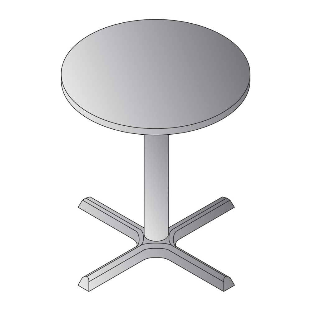 OSP Home Furnishings Napa Round Bistro Table Top for Dining Nooks Cafes and Kitchen Spaces Base Sold Separately 36" NAP-33T-NAS
