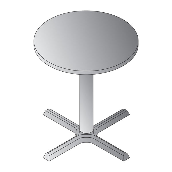 OSP Home Furnishings Napa Round Bistro Table Top for Dining Nooks Cafes and Kitchen Spaces Base Sold Separately 30" NAP-32T-NAS