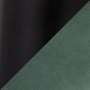 English Elm Dining Chairs Set of 2 Green Velvet Upholstered Seats with Tapered Black Metal Frame B202P471288