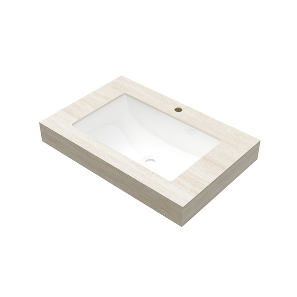 English Elm 30" Muri Oak Woodgrain Plywood Vanity Base Cabinet with Soft Close Doors W2615P330759