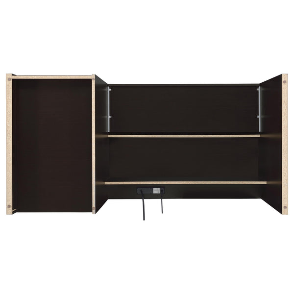 English Elm Halston Cappuccino 3-Drawer Desk with Keyboard Tray — 60" Modern Office Workstation, Sleek Storage, Ergonomic Design B062P344899