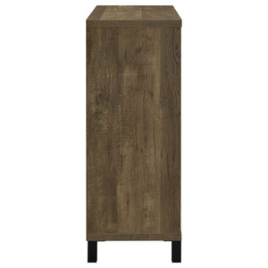 English Elm Arcata Farmhouse Bar Cabinet with Sliding Barn Door Wine Rack and Stemware Storage B062P440252