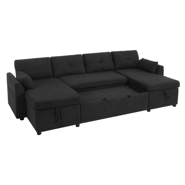 English Elm Swivel Barrel Accent Chair Chenille Tufted Round Club Seat for Living Room Lounge Black N719S002210B