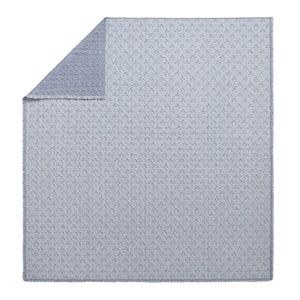 JLA Home Madison Park - 3 Piece Ruffle Printed Quilt Set – Lightweight Microfiber Coverlet with Double-Layer Ruffle & Vermicelli Quilting Blue MP13-8879