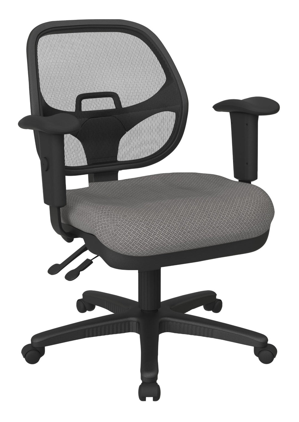 OSP Home Furnishings Ergonomic Mesh Back Task Chair with Lumbar Support and Adjustable Arms for Home Office Autumn 29024-108