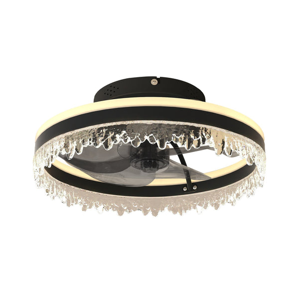 English Elm Modern Led Ceiling Fan With Remote – 16'' Dimmable Light, Whisper-Quiet Blades & Adjustable Colors W2312P368698