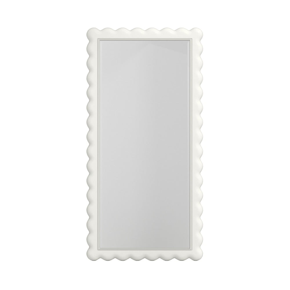 A.R.T. Furniture Haven Full-Length Mirror with Scalloped Frame - Enchanting Cottage Charm for Any Space 339129-2367