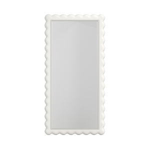 A.R.T. Furniture Haven Full-Length Mirror with Scalloped Frame - Enchanting Cottage Charm for Any Space 339129-2367