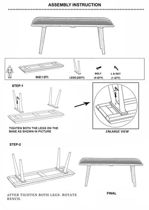 Surya Aegeus 18"H X 45"W X 15"D Modern Bench - Stylish, Durable, & Comfortable Wood-cotton Design For Your Home Upholstery, Ink Blue Polyester,Jute,Acacia,Manufactured Wood,Polyurethane Foam Aeg-007