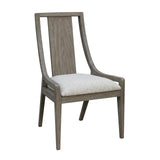 Scott Living Home Griffith Sling Back Side Chair Gray with Light Wood Finish P367DJ260 Pulaski Furniture