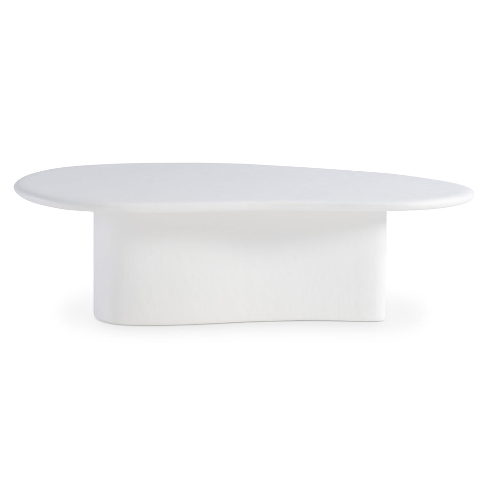Bernhardt Bernhardt Fresco Outdoor Cocktail Table With Chalky White Grp Finish, Sculptural Organic Design X09021