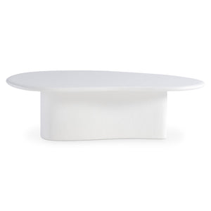 Bernhardt Bernhardt Fresco Outdoor Cocktail Table With Chalky White Grp Finish, Sculptural Organic Design X09021