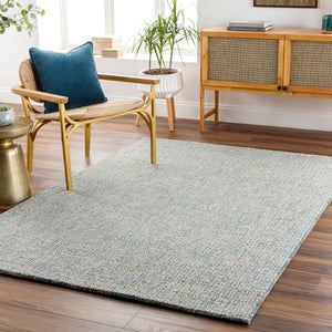 Surya Aiden Handmade 2' X 3' Wool Rug – Modern, Durable, And Stylish Area Rug For Living Room Or Bedroom Blue Wool Aen1001-23