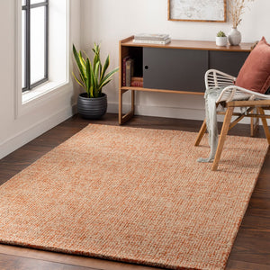 Surya Aiden Handmade 2' X 3' Wool Rug – Modern, Durable, And Stylish Area Rug For Living Room Or Bedroom Orange Wool Aen1003-23