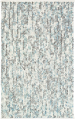 Avera AER-1001 5' x 7'6" Handmade Rug AER1001-576  Dark Blue, Black, Pale Blue, Cream Surya