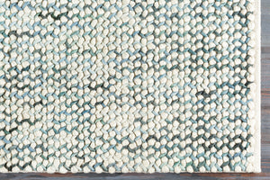 Avera AER-1001 5' x 7'6" Handmade Rug AER1001-576  Dark Blue, Black, Pale Blue, Cream Surya