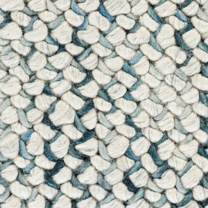 Avera AER-1001 5' x 7'6" Handmade Rug AER1001-576  Dark Blue, Black, Pale Blue, Cream Surya