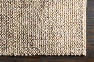 Avera AER-1002 5' x 7'6" Handmade Rug AER1002-576  Taupe, Ivory Surya