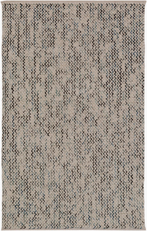 Surya Avera 2' X 3' Handmade Scandinavian Modern Rug - Luxurious Viscose And Wool Blend, Easy Care! Blue Wool,Viscose Aer1003-23