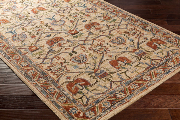 Surya Artemis Handmade 2' X 3' Wool Rug - Timeless Elegance, Low Pile Comfort, Perfect For Any Space! Rust Wool Aes2302-23