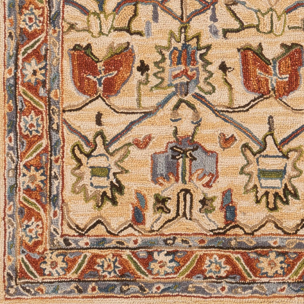 Surya Artemis Handmade 2' X 3' Wool Rug - Timeless Elegance, Low Pile Comfort, Perfect For Any Space! Rust Wool Aes2302-23