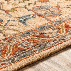 Surya Artemis Handmade 2' X 3' Wool Rug - Timeless Elegance, Low Pile Comfort, Perfect For Any Space! Rust Wool Aes2302-23