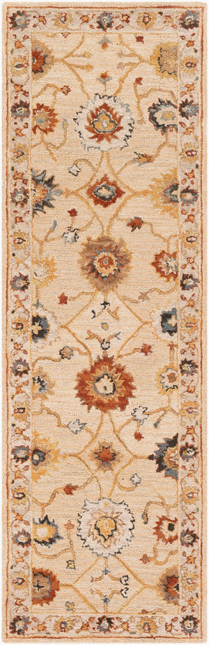 Surya Artemis Handmade 2' X 3' Wool Rug - Timeless Elegance, Low Pile Comfort, Perfect For Any Space! Gray Wool Aes2306-268