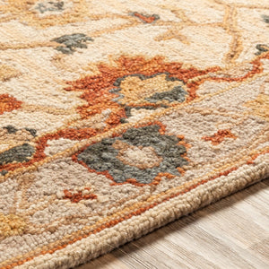 Surya Artemis Handmade 2' X 3' Wool Rug - Timeless Elegance, Low Pile Comfort, Perfect For Any Space! Gray Wool Aes2306-23