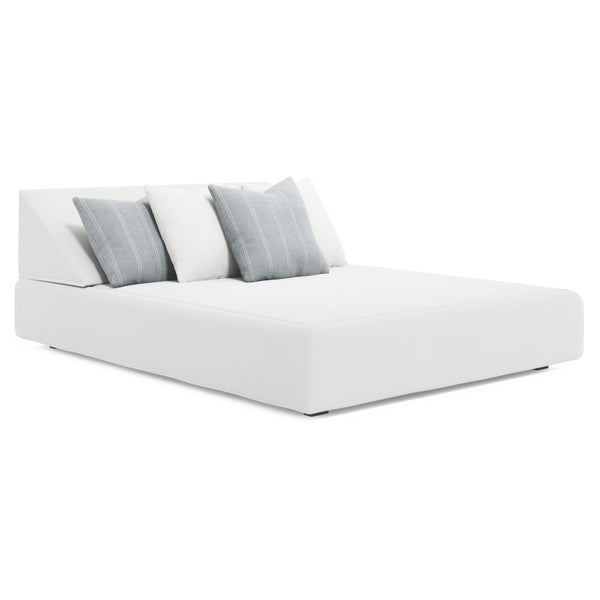 Bernhardt Bernhardt Rio Woven Panel Outdoor Daybed with Triangular Back Pillow Resort Style O1389O