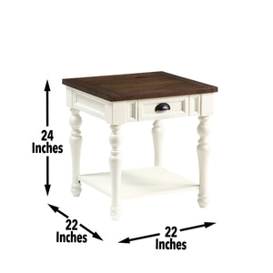 English Elm Steve Silver - Joanna - End Table - White