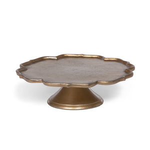 Scalloped Edge Cast Aluminum Cake Plate, 15 in. EAW30163 Park Hill