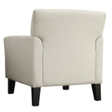 Homelegance By Top-Line Huntley Modern Accent Chair White Linen