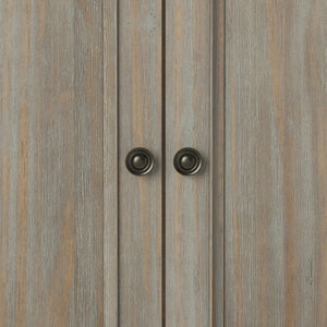English Elm Amherst Low Storage Cabinet - Distressed Grey Finish, Versatile Design For Any Room, Handcrafted Charm B136P158341