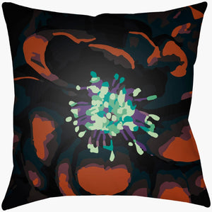 Livabliss Abstract Floral Woven Polyester Throw Pillow Bohemian Accent for Sofa or Bed AF006-2020