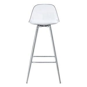 English Elm Modern Pu Leather Upholstered Barstools with Slim Metal Legs for Kitchen Counter Seating W1151P154367