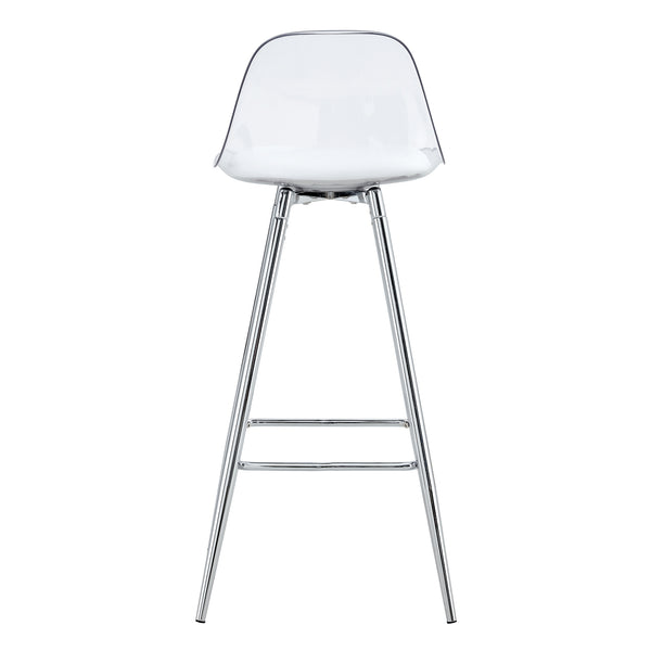 English Elm Modern Pu Leather Upholstered Barstools with Slim Metal Legs for Kitchen Counter Seating W1151P154367