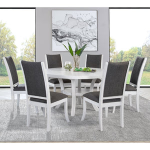 English Elm Tyler Washed Taupe 5-Drawer Chest of Drawers, Engineered Wood Storage with Soft Oak Grain & Black Accents B062P378453