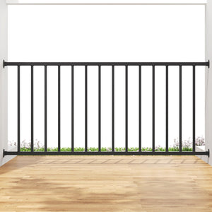 English Elm 32.5 in Powder Coated Steel Stair Railing Kit with Balusters for Indoor Outdoor Use T3210P471629