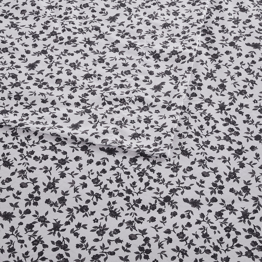 JLA Home Intelligent Design - Sheet Ultra-soft microfiber printed sheet set — bold, benzoyl peroxide–resistant, wrinkle-free, deep-pocket comfort for year-round use 102 L x 90 W x 0.13H ID20-2220