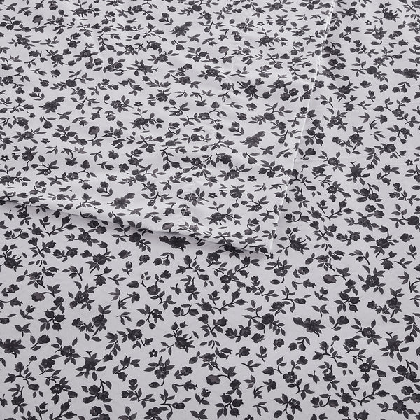 JLA Home Intelligent Design - Sheet Ultra-soft microfiber printed sheet set — bold, benzoyl peroxide–resistant, wrinkle-free, deep-pocket comfort for year-round use 102 L x 90 W x 0.13H ID20-2220