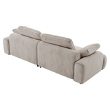 English Elm 86.6″ Large Size Two Seat Sofa,Modern Upholstered,Light Gray Suede Fabric