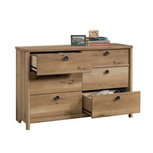 English Elm Dresser, Elegant Brown Finish With 4 Deep Drawers For Stylish Storage In Any Room Or Entryway B356P402612