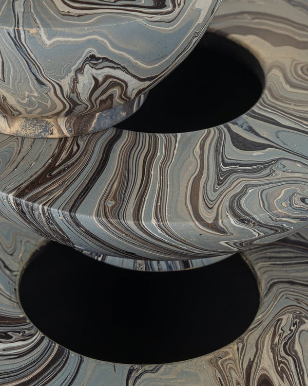 Currey & Company Marbleized Stacking Box Set Of 3 - Elegant Gray Decorative Containers For Stylish Home Storage Gray Wood 1200-1049-currey-company