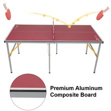 English Elm Double Fish Foldable Mdf Ping Pong Table with Wheels Net Paddles Balls Indoor Outdoor W3087P250981