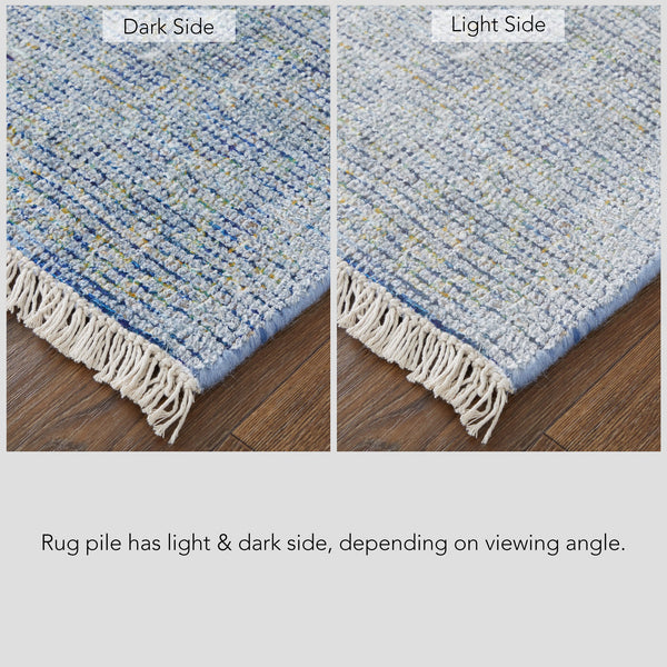 Feizy Rugs Caldwell Handwoven Wool And Viscose Area Rug - Timeless Transitional Charm For Elegant Spaces Blue,Gray Wool,Viscose 8798803fblumltc50