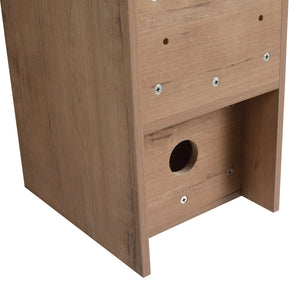 English Elm 52'' Wall-Mounted Vanity with White Ceramic Sink, Soft-Close Door, Plywood Shelves & Rounded Edges Imitative Oak W999S00431