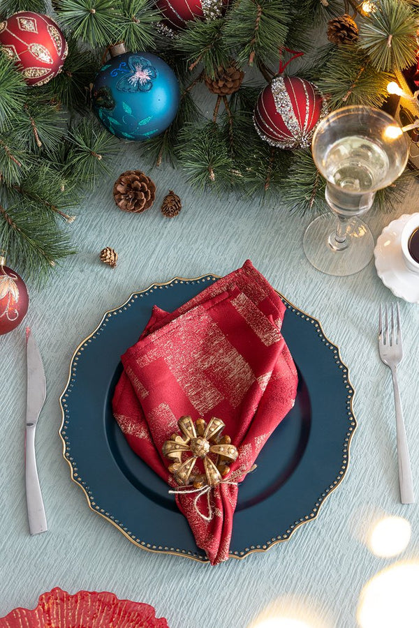 English Elm 8 Pack Plastic Charger Plates - 13.4-Inch Stylish Table Decor For Any Occasion, Easy To Clean! W2078P234116