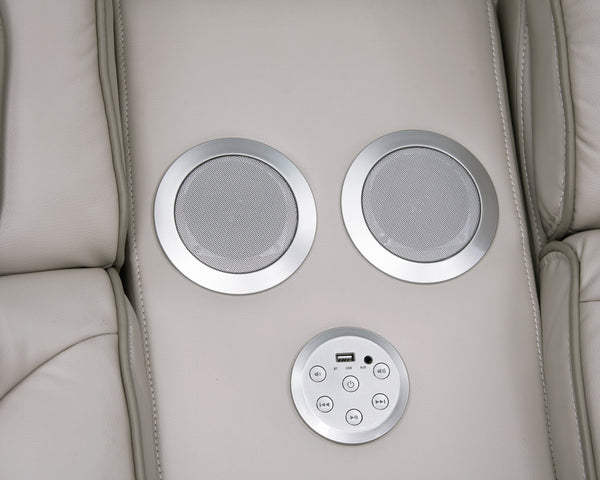 English Elm Jazz Power Reclining Sofa & Loveseat Set With Bluetooth Speakers, Led Lights, Usb Ports & More! B061S00928