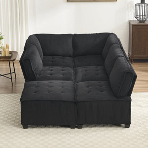 English Elm United We Win U-Shaped Modular Sectional Sofa With Reversible Chaise – 6-Seater Comfort For Any Room W1568S00159-GIGA